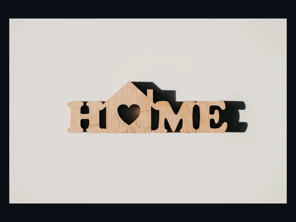 Referência visual de uma placa decorativa com texto personalizado